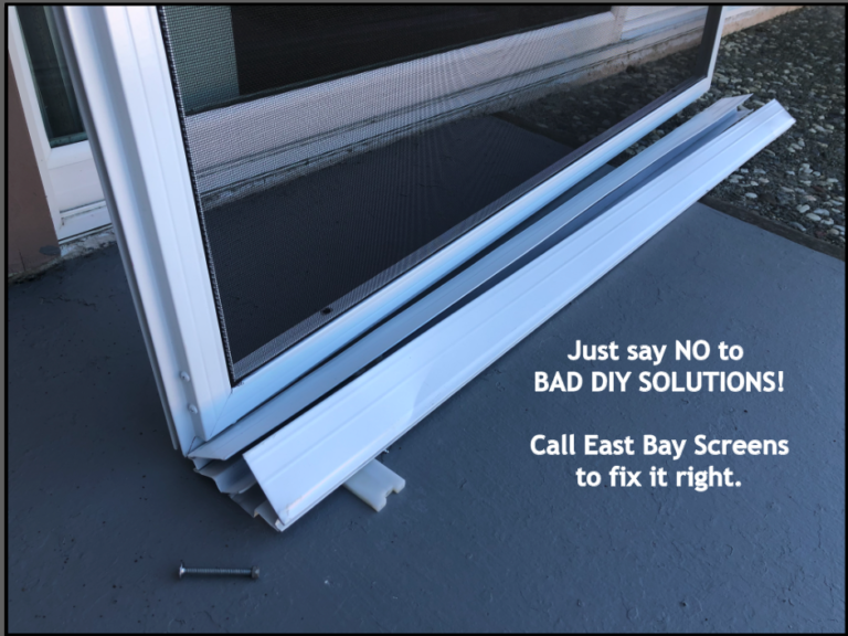 Custom Size Screendoor for Retrofit Doors East Bay Screens